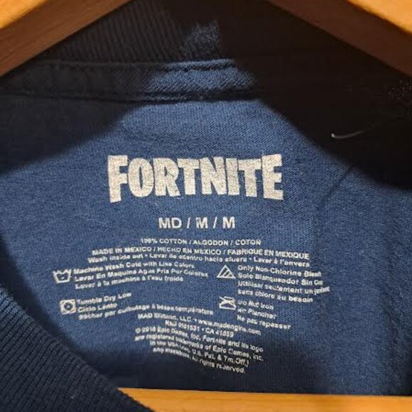 Men’s Medium Fortnite "Give Me the Loot" Llama Tee 100% Cotton Mad Engine - Picture 3 of 6